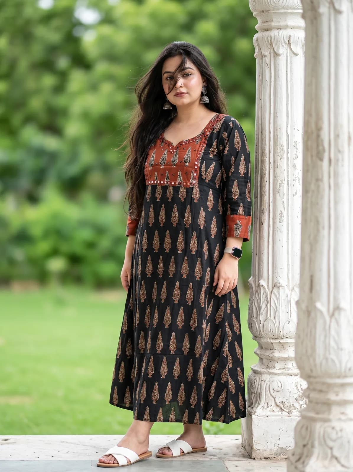 AJRAKH  HANDWORKED KURTIS
