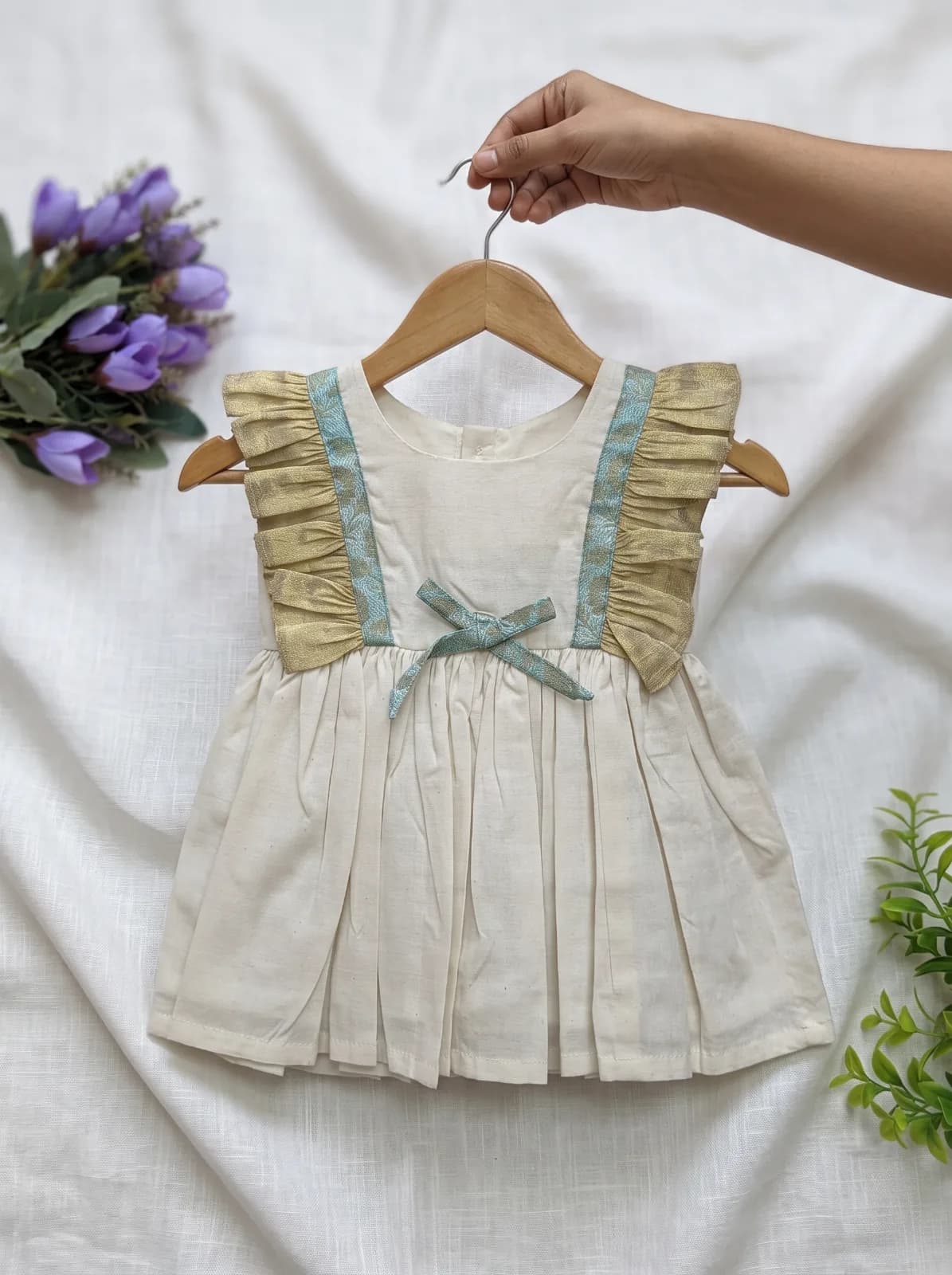 NEW BORN ONAM FROCK